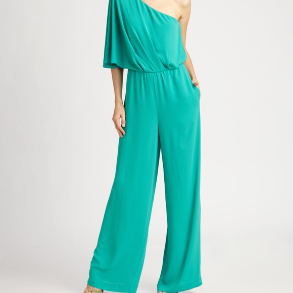 BCBGMaxAzria Pants - BCBG Maxazria One Shoulder Jumpsuit